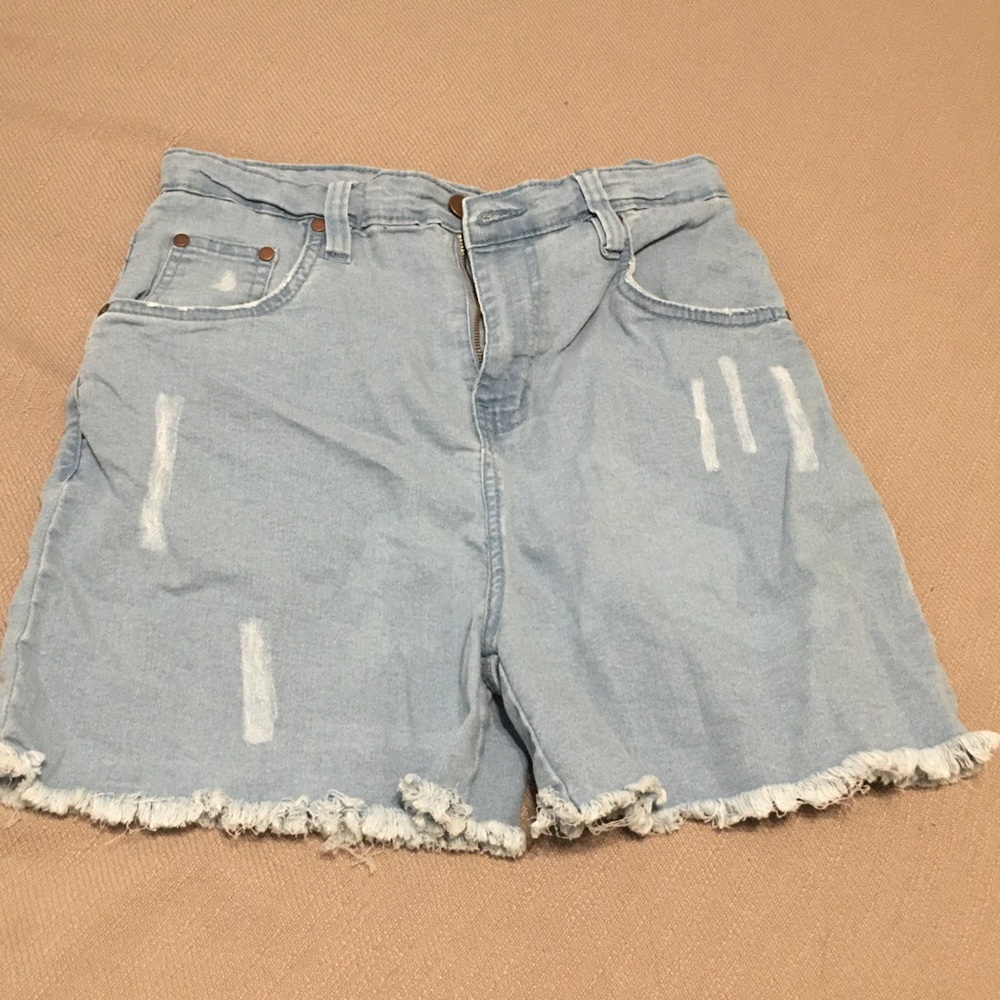 High waisted cut off jean shorts -  Size 12